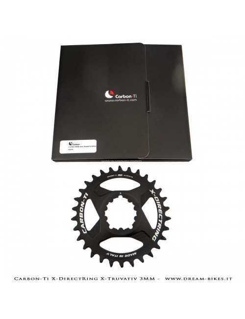 Carbon-Ti X-DirectRing X-Truvativ Offset 3 mm Monocorona in Alluminio