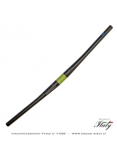 GrigioCarbonio Vivax Flat 6° T1000 12K Curva Manubrio Carbon Ultraleggera