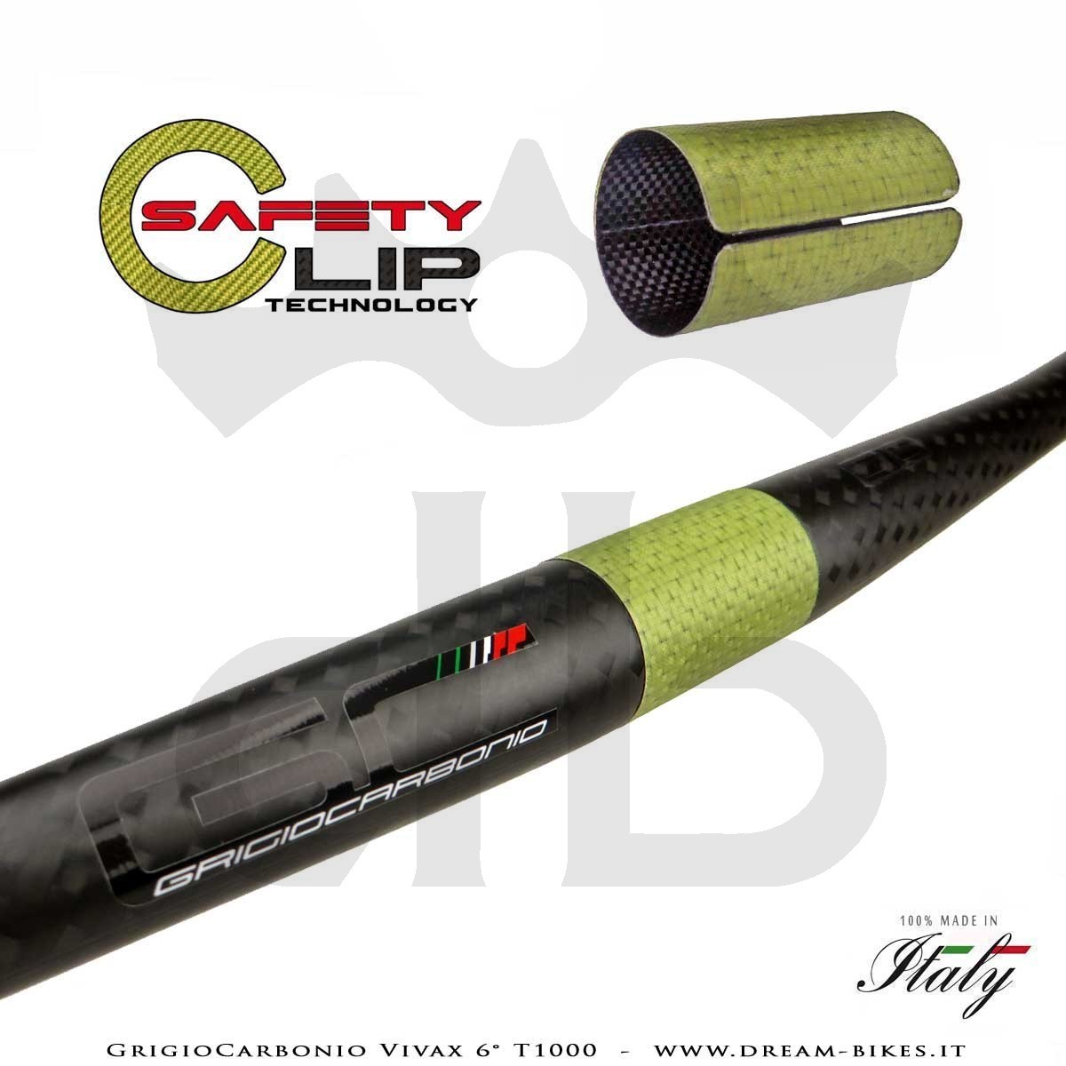 GrigioCarbonio Vivax 6° T1000 12K Ultralight Carbon Flatbar