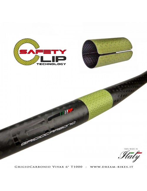 GrigioCarbonio Vivax Flat 6° T1000 12K Curva Manubrio Carbon Ultraleggera
