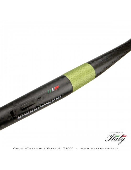 GrigioCarbonio Vivax Flat 6° T1000 12K Curva Manubrio Carbon Ultraleggera