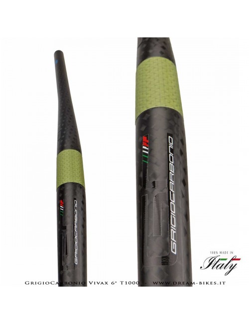 GrigioCarbonio Vivax Flat 6° T1000 12K Curva Manubrio Carbon Ultraleggera