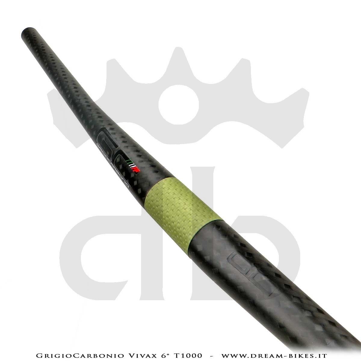 GrigioCarbonio Vivax Flat 6° T1000 12K Curva Manubrio Carbon Ultraleggera