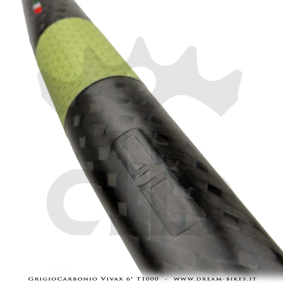 GrigioCarbonio Vivax Flat 6° T1000 12K Curva Manubrio Carbon Ultraleggera