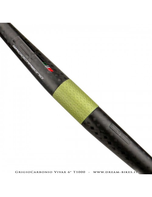 GrigioCarbonio Vivax Flat 6° T1000 12K Curva Manubrio Carbon Ultraleggera