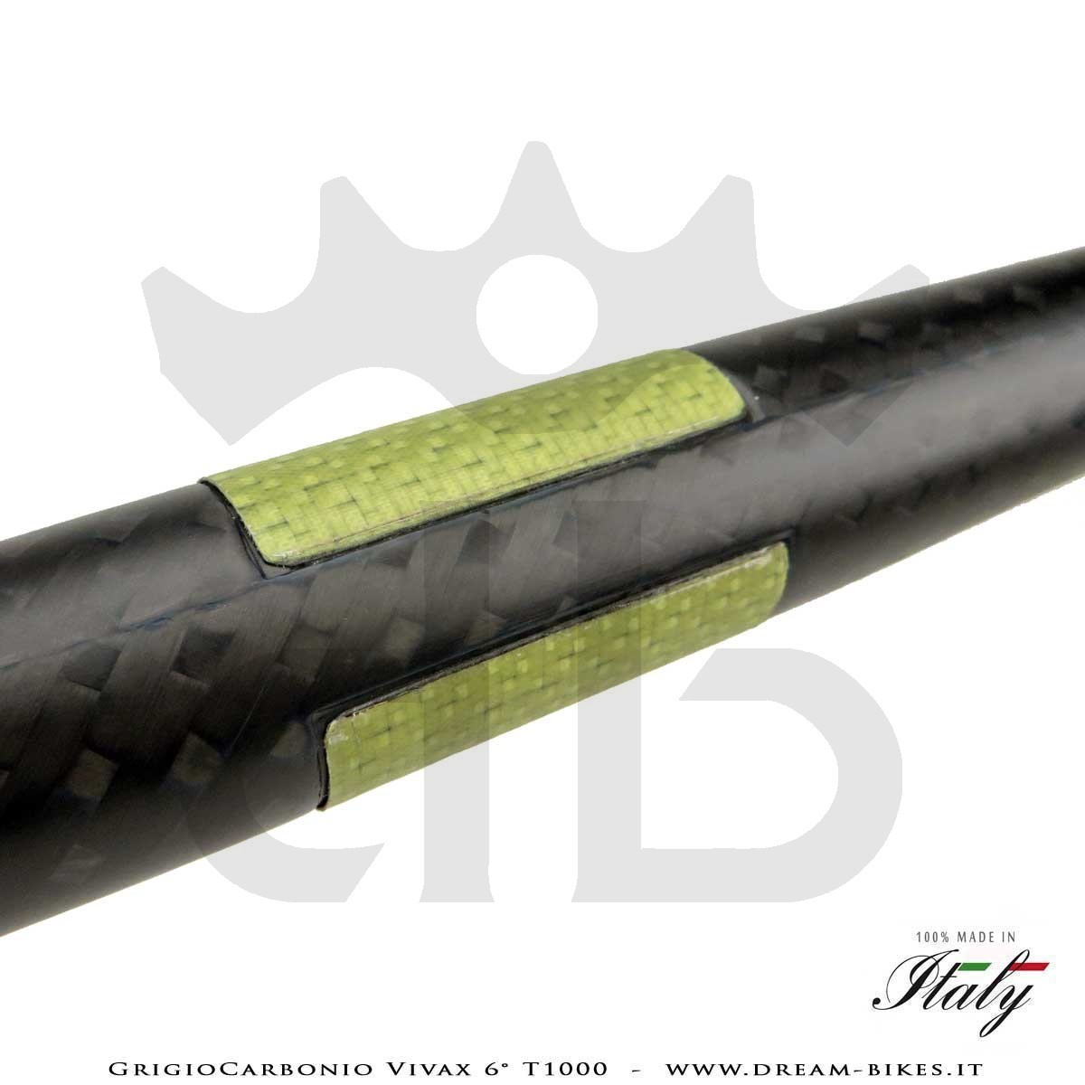 GrigioCarbonio Vivax Flat 6° T1000 12K Curva Manubrio Carbon Ultraleggera
