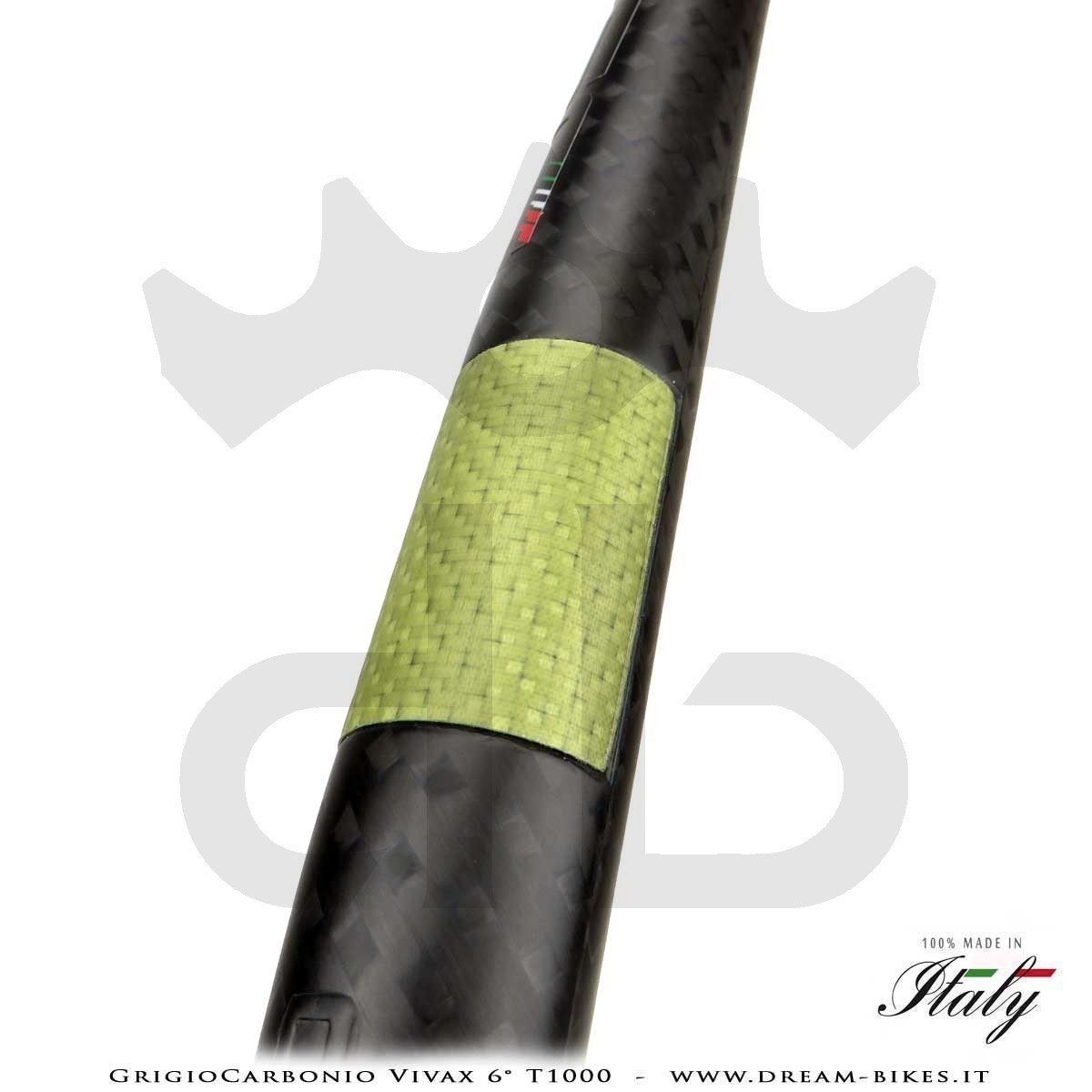 GrigioCarbonio Vivax Flat 6° T1000 12K Curva Manubrio Carbon Ultraleggera