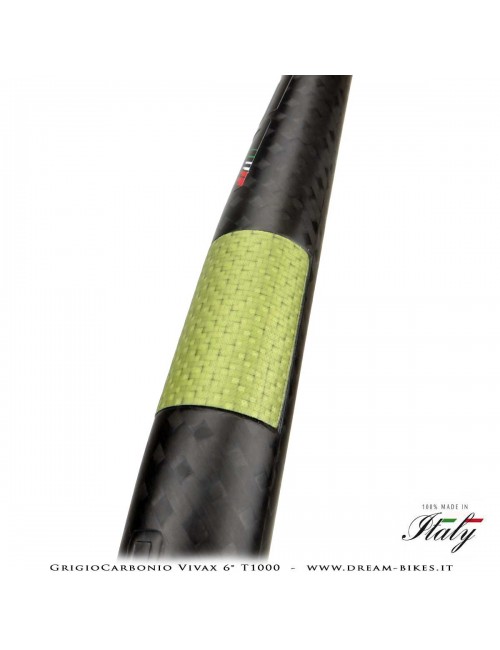GrigioCarbonio Vivax Flat 6° T1000 12K Curva Manubrio Carbon Ultraleggera