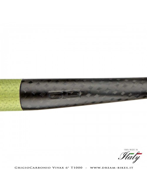 GrigioCarbonio Vivax Flat 6° T1000 12K Curva Manubrio Carbon Ultraleggera