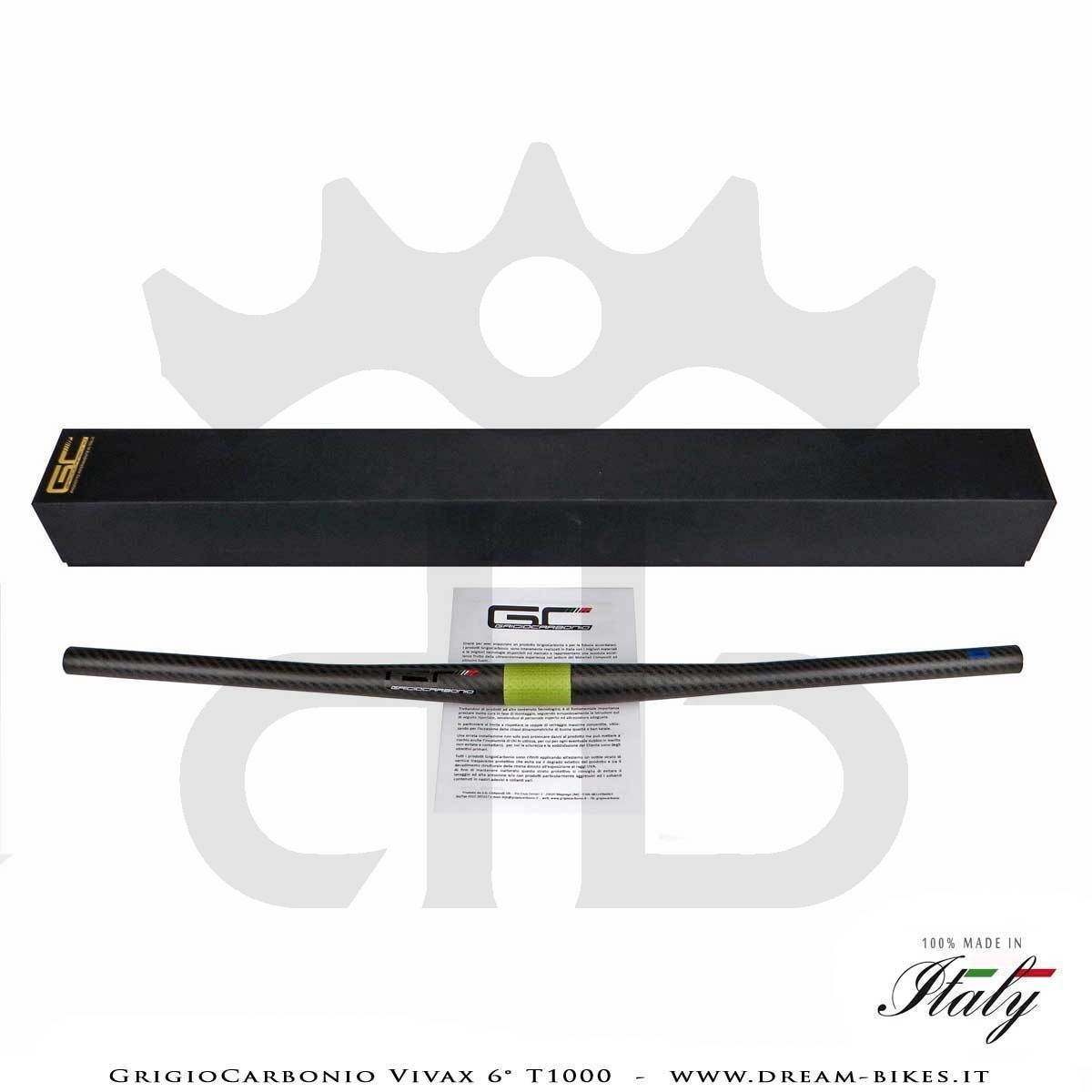 GrigioCarbonio Vivax 6° T1000 12K Ultralight Carbon Flatbar