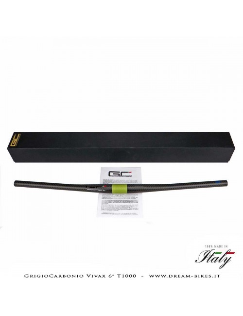GrigioCarbonio Vivax Flat 6° T1000 12K Curva Manubrio Carbon Ultraleggera
