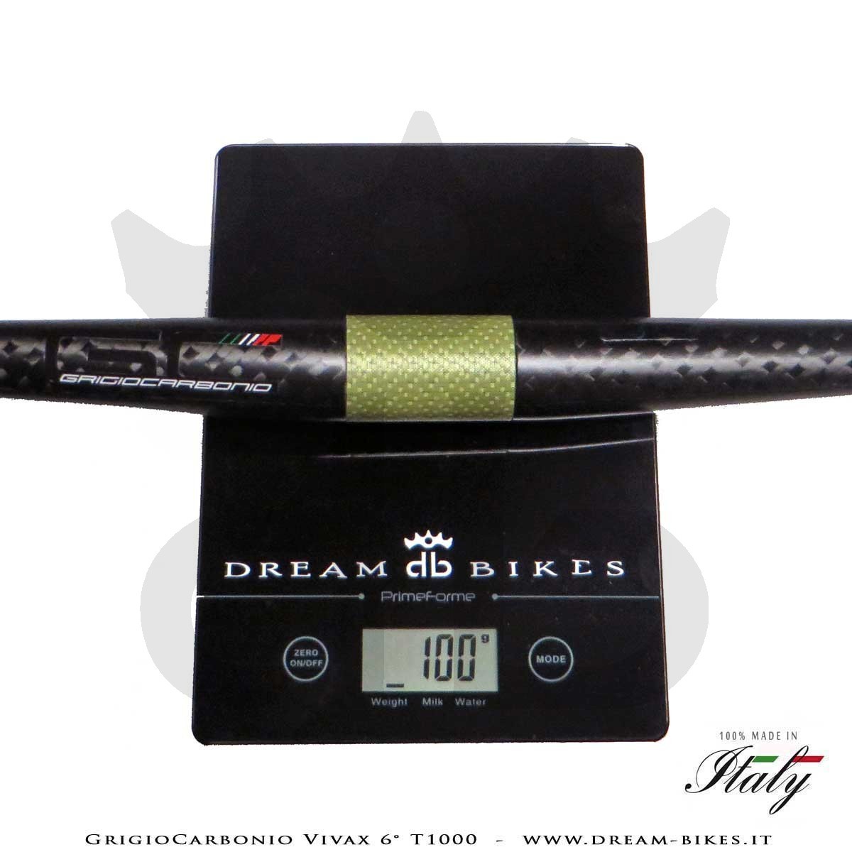 GrigioCarbonio Vivax 6° T1000 12K Ultralight Carbon Flatbar