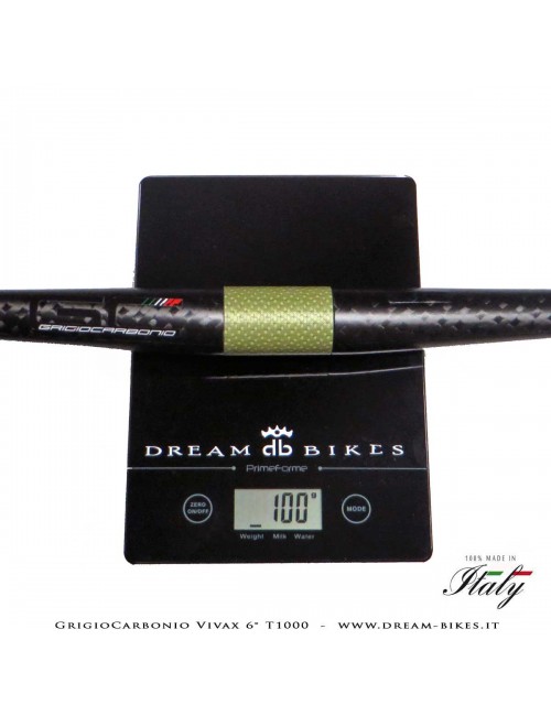 GrigioCarbonio Vivax Flat 6° T1000 12K Curva Manubrio Carbon Ultraleggera