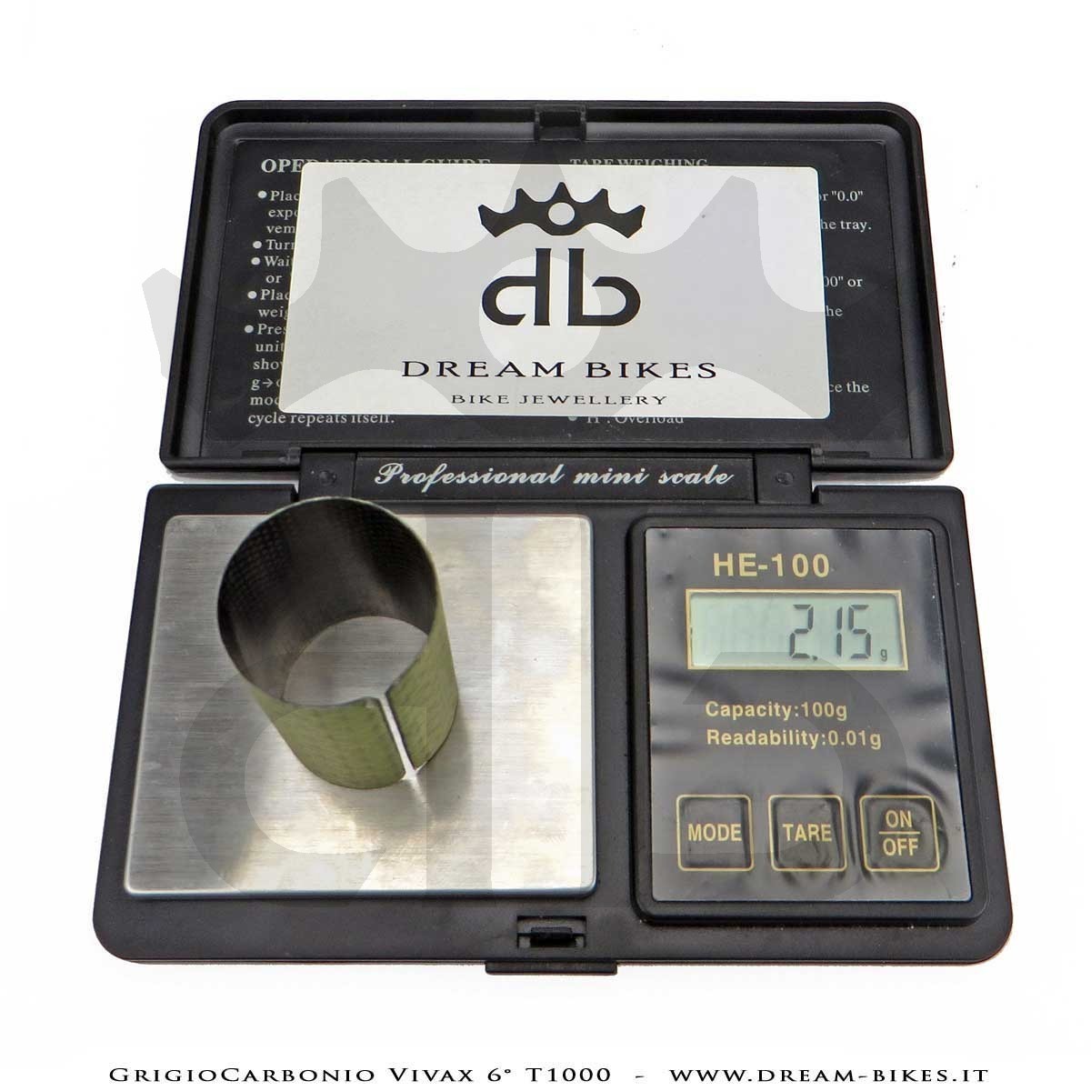 GrigioCarbonio Vivax Flat 6° T1000 12K Curva Manubrio Carbon Ultraleggera