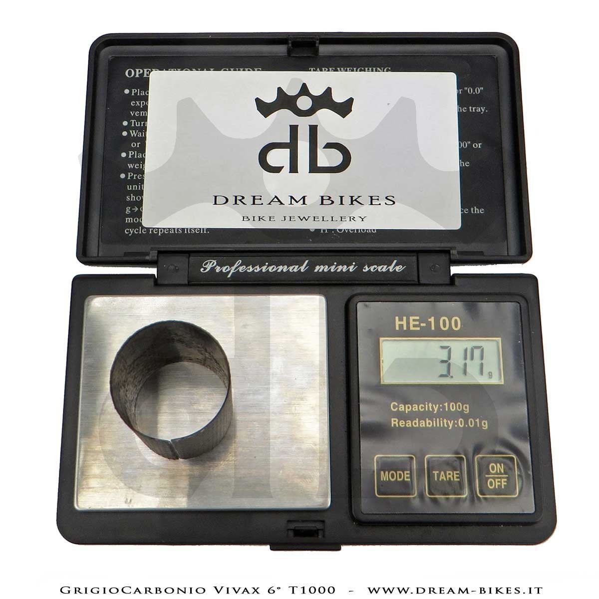 GrigioCarbonio Vivax Flat 6° T1000 12K Curva Manubrio Carbon Ultraleggera