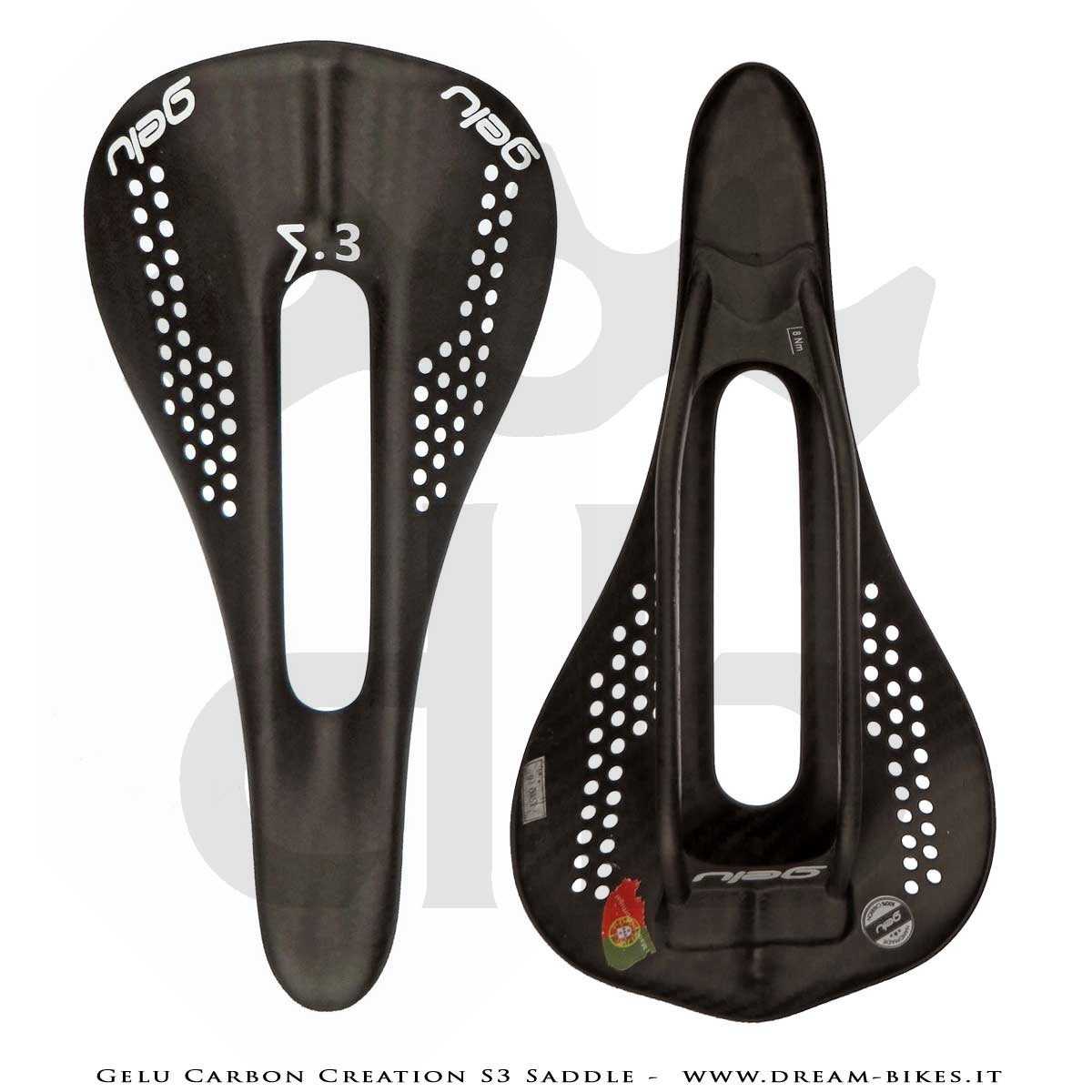 Gelu Carbon Creation S3 Full Carbon Ultralight Saddle 45 gr.