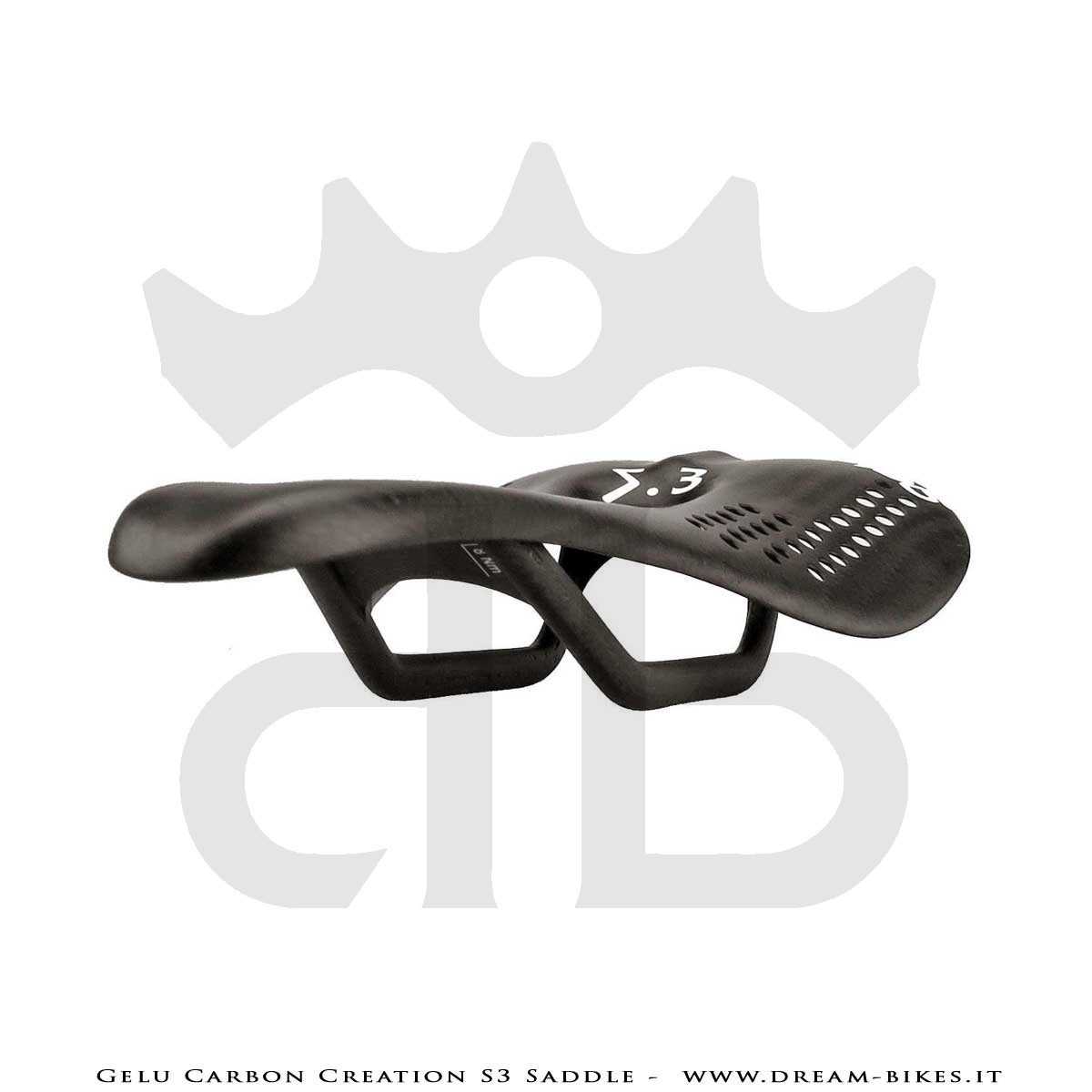 Gelu Carbon Creation S3 Full Carbon Ultralight Saddle 45 gr.