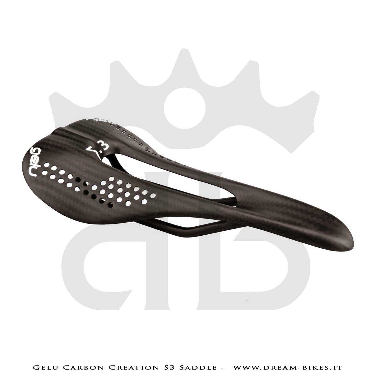 Gelu Carbon Creation S3 Full Carbon Ultralight Saddle 45 gr.