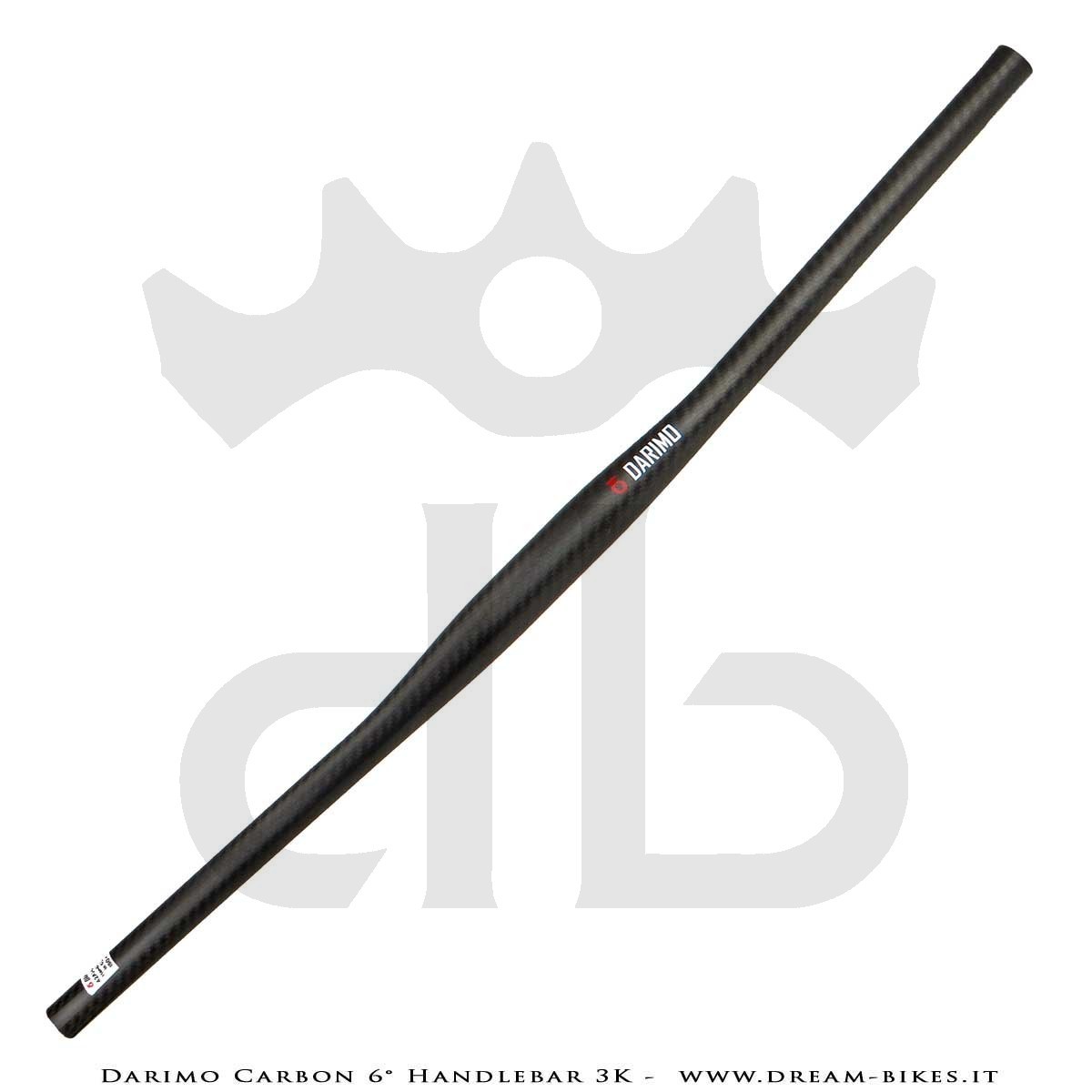 Darimo Carbon Curva Manubrio Flat 6° Ultraleggera da 79 gr.