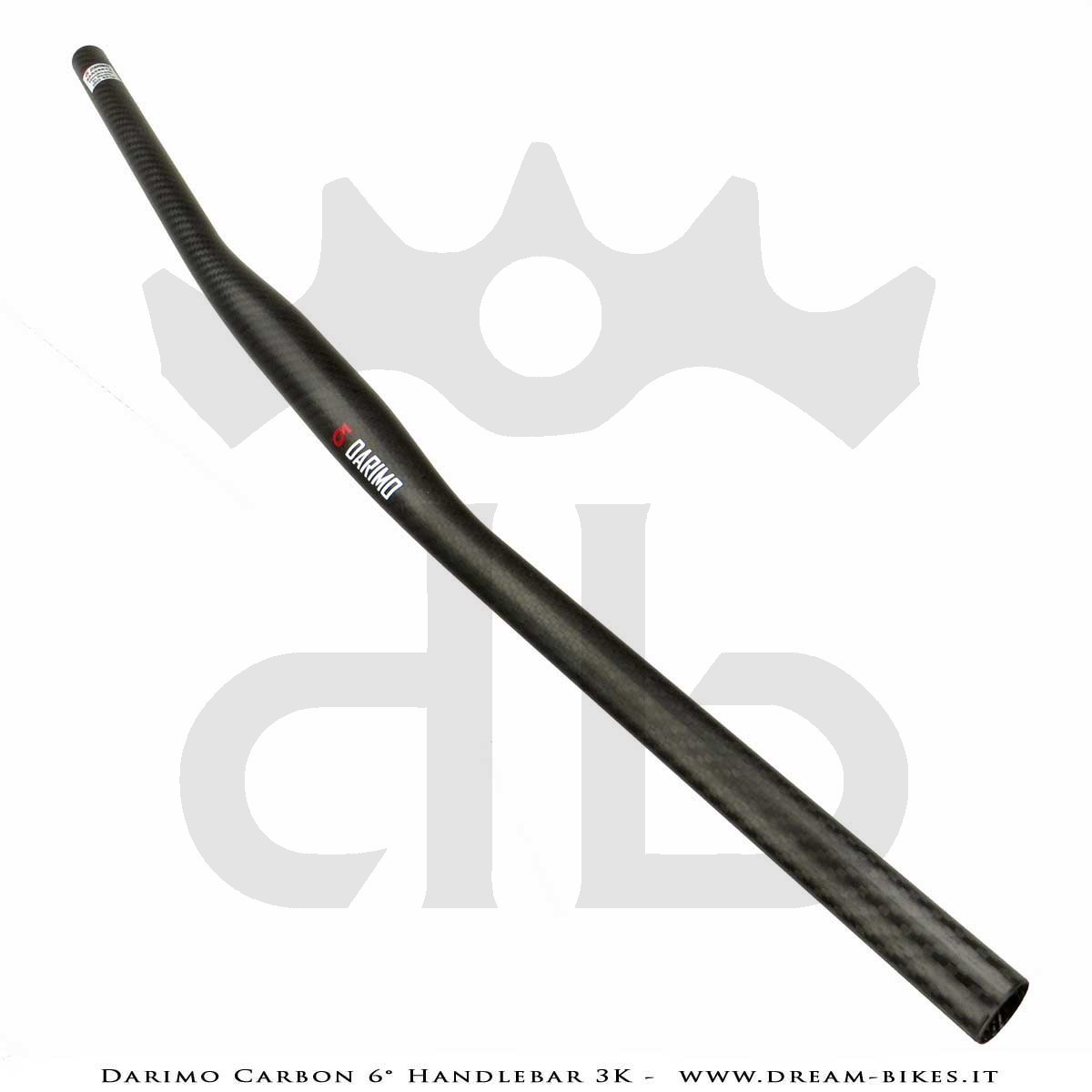 Darimo Carbon Curva Manubrio Flat 6° Ultraleggera da 79 gr.