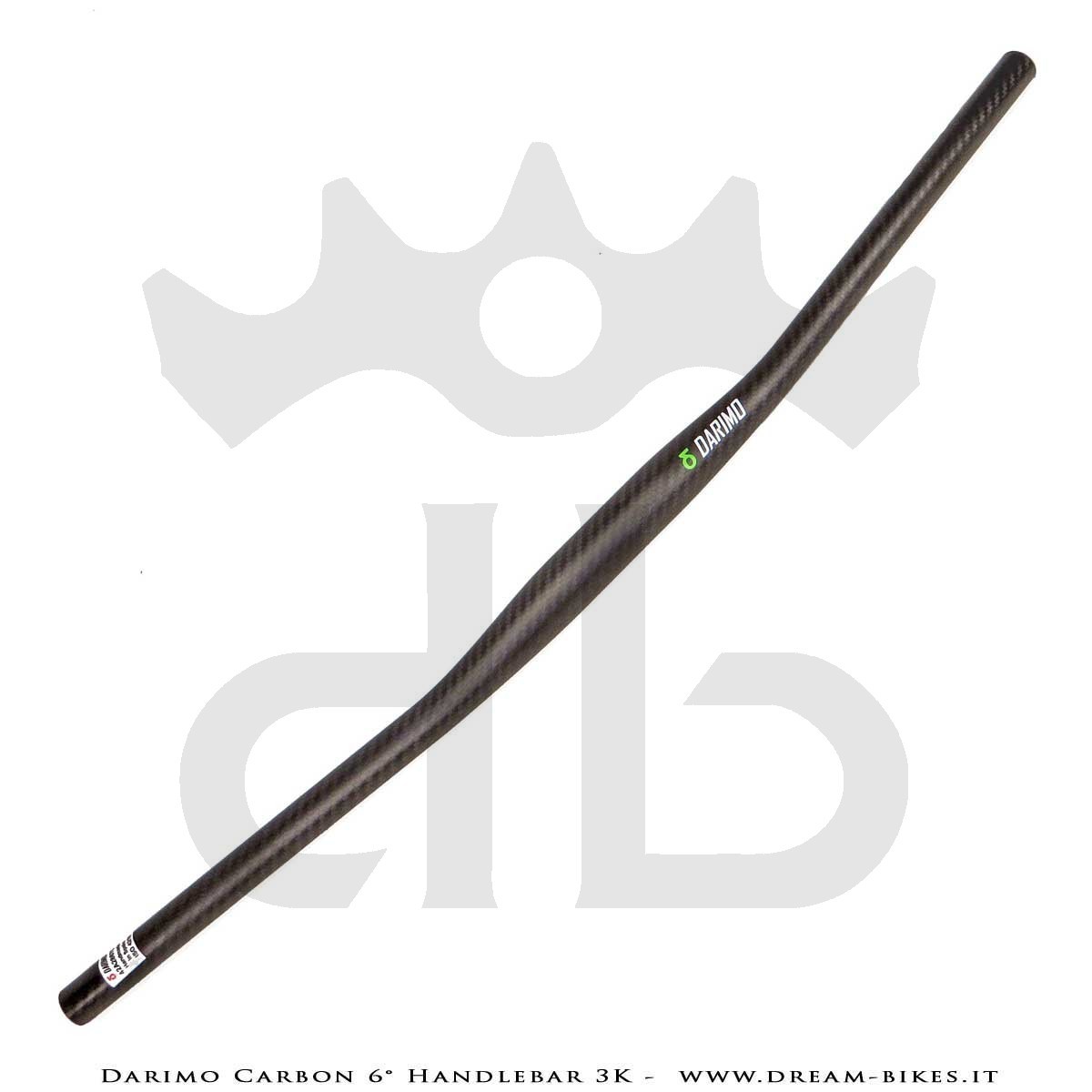 Darimo Carbon Curva Manubrio Flat 6° Ultraleggera da 79 gr.