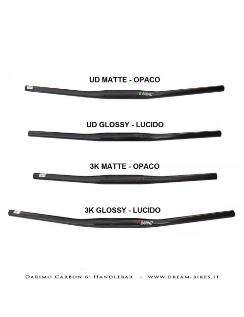 Darimo Carbon Curva Manubrio Flat 6° Ultraleggera da 79 gr.