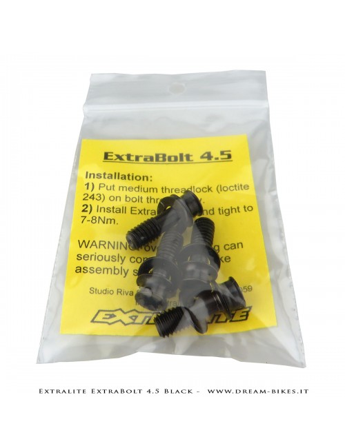 Extralite ExtraBolt 4.5 Viti Pinze Freno Titanio Nere