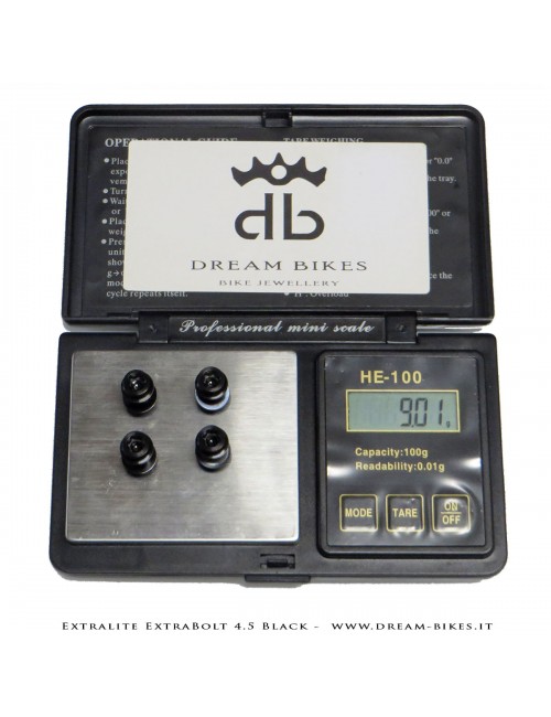 Extralite ExtraBolt 4.5 Viti Pinze Freno Titanio Nere