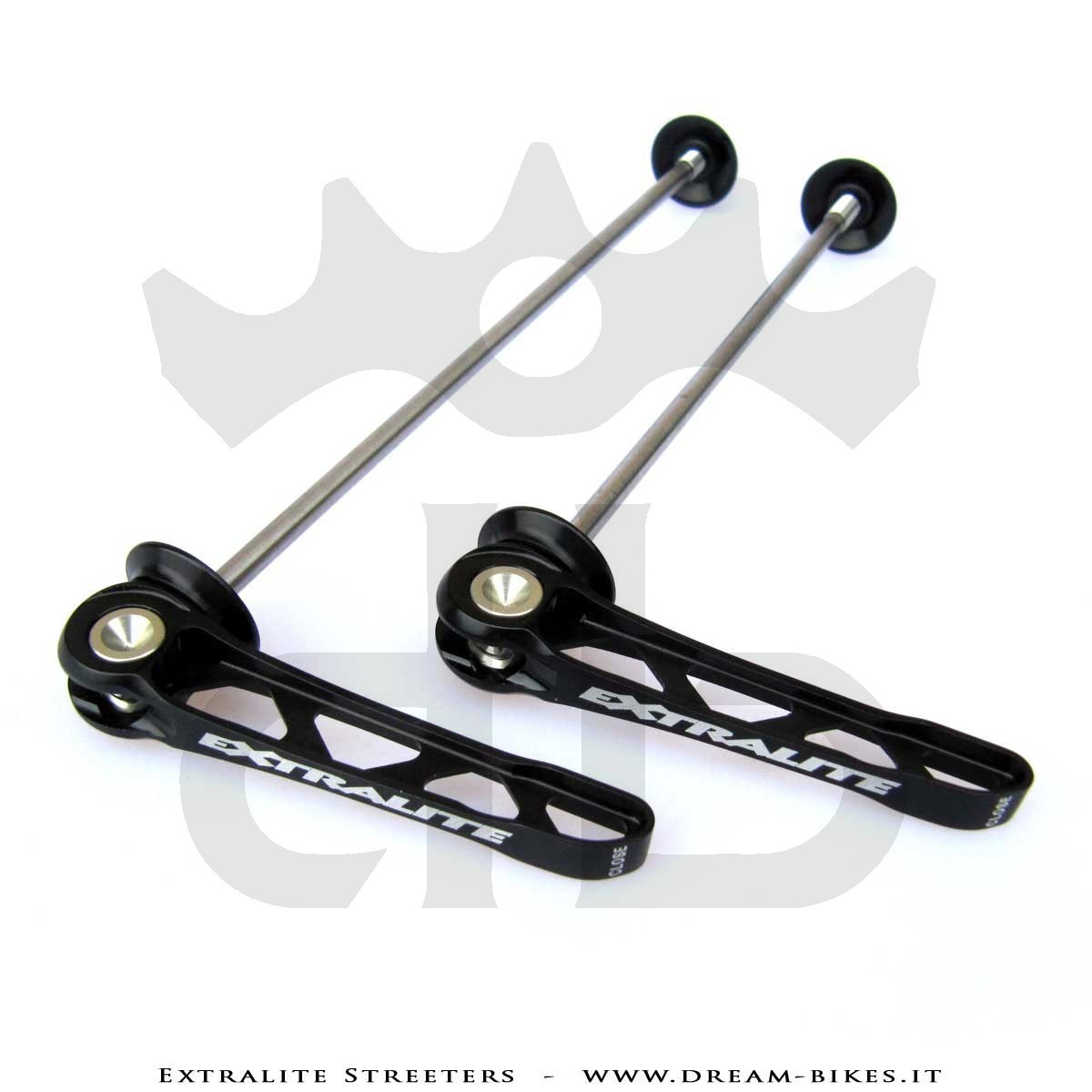 Extralite Streeters Ultralight Road Quick Release Wheel Skewers 29 gr.