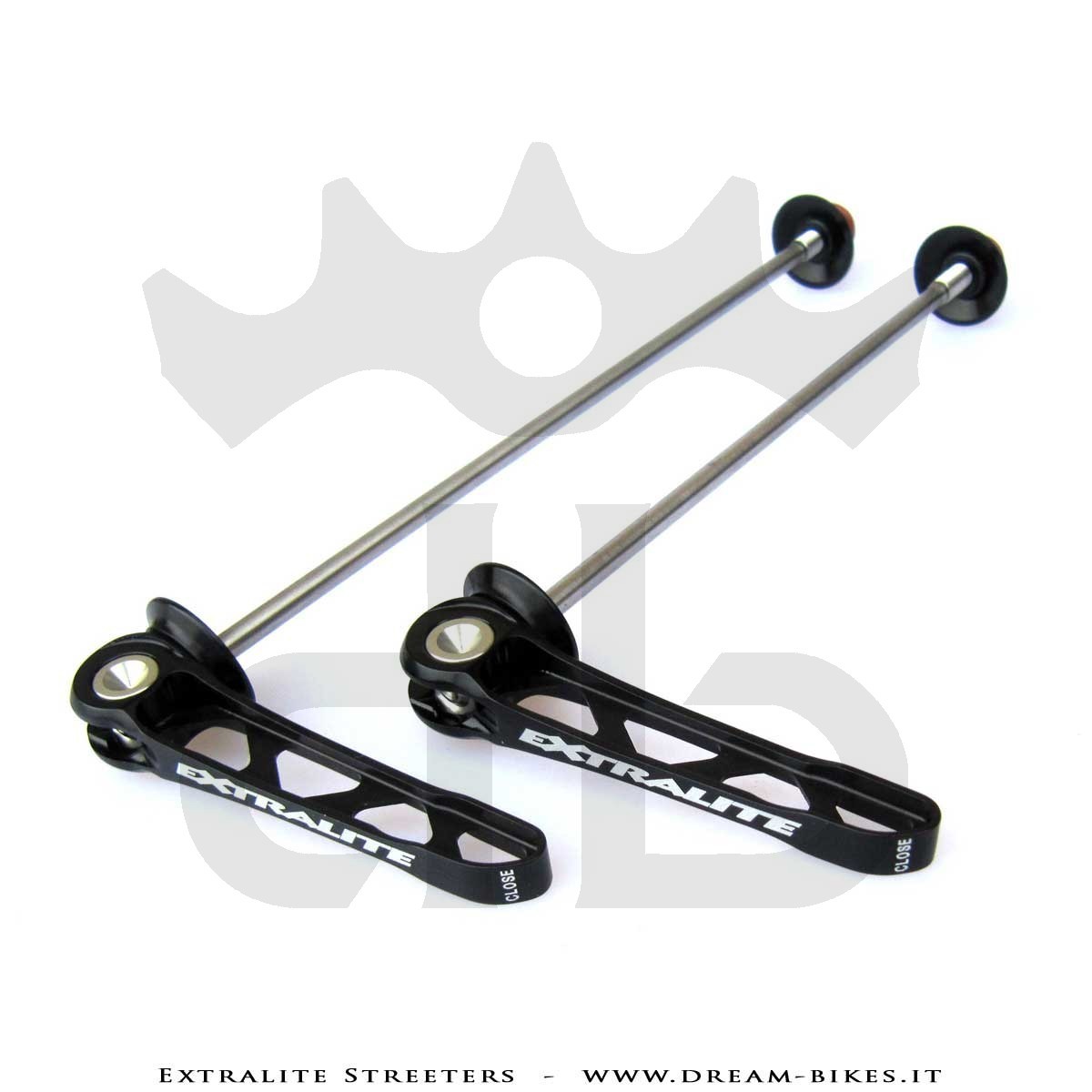 Extralite Streeters Ultralight Road Quick Release Wheel Skewers 29 gr.