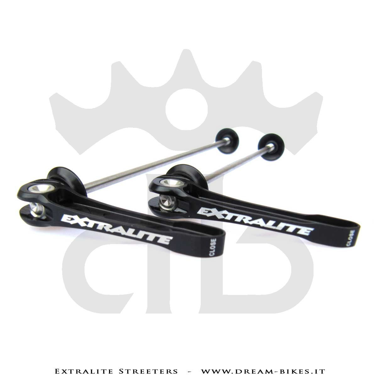 Extralite Streeters Ultralight Road Quick Release Wheel Skewers 29 gr.