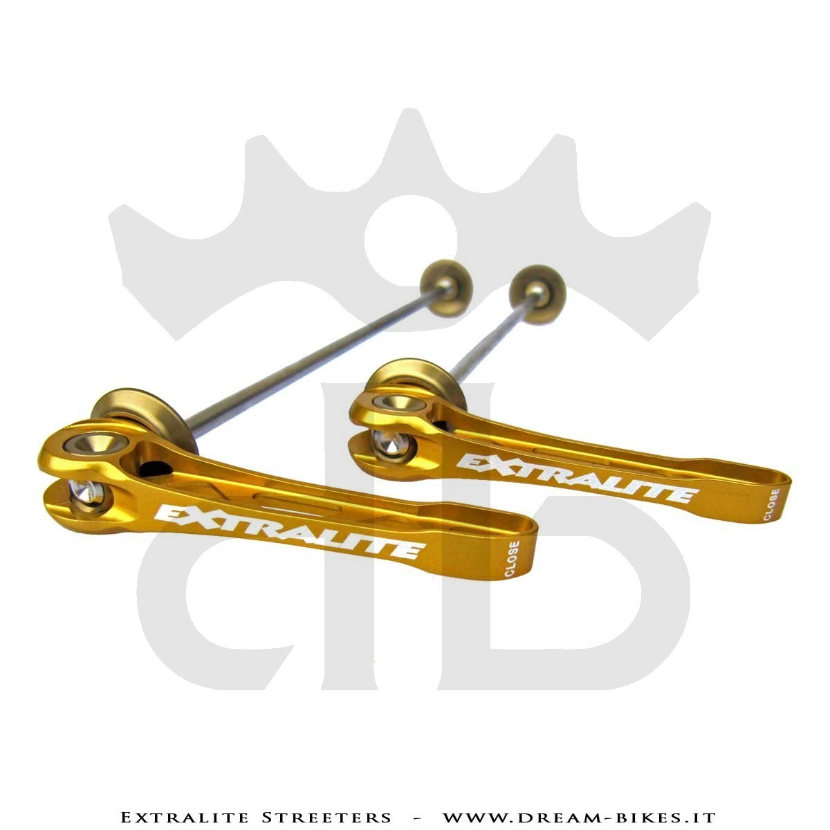 Extralite Streeters Ultralight Road Quick Release Wheel Skewers 29 gr.