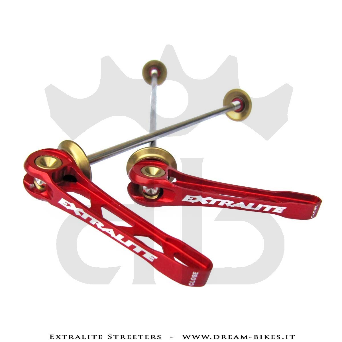 Extralite Streeters Ultralight Road Quick Release Wheel Skewers 29 gr.