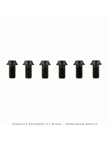 Extralite ExtraBolt 9.1 Brake Rotor Titanium Bolts Kit Black