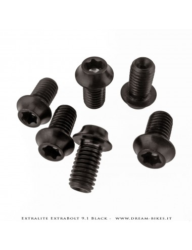 Extralite ExtraBolt 9.1 kit Viti Disco Freno Titanio Nere