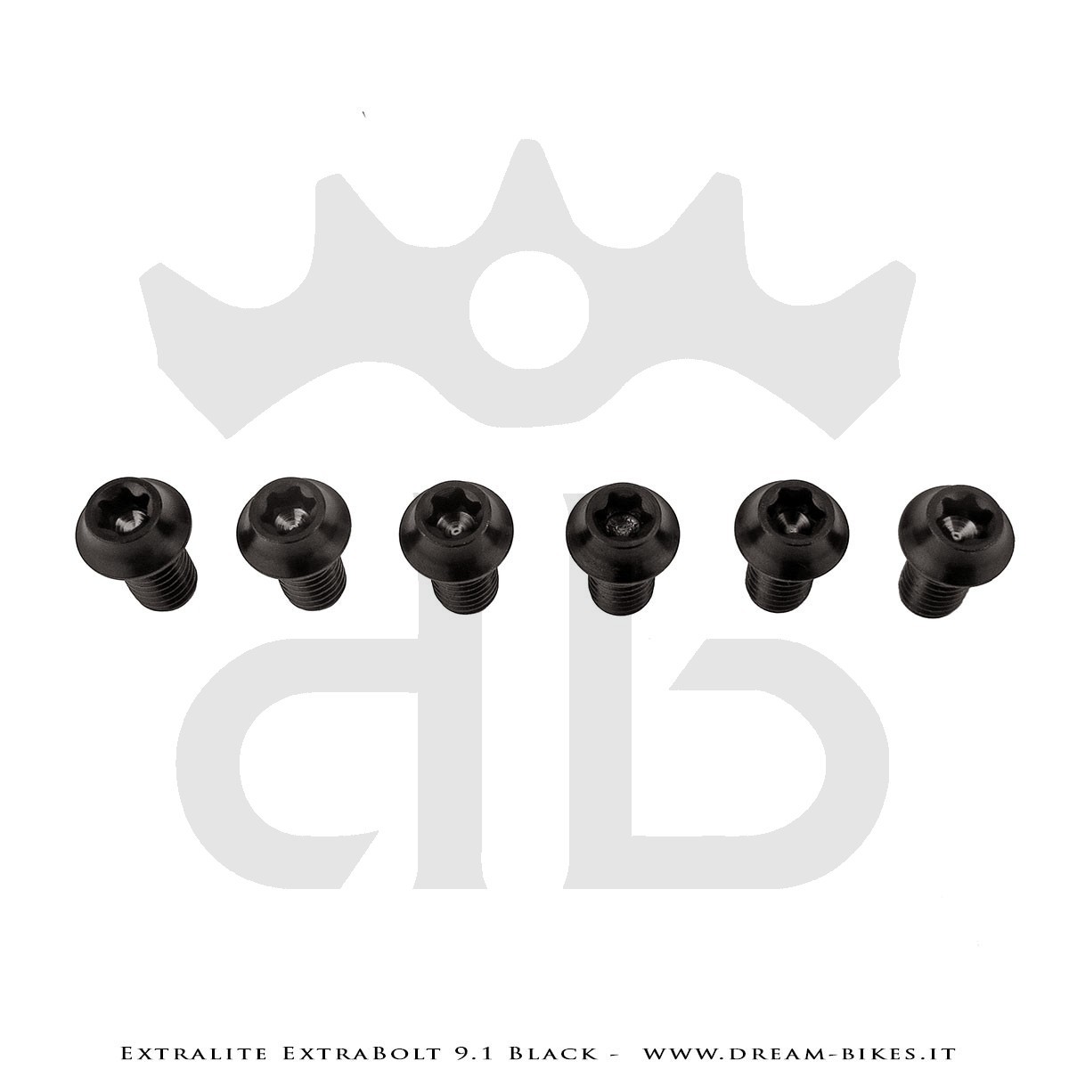 Extralite ExtraBolt 9.1 kit Viti Disco Freno Titanio Nere