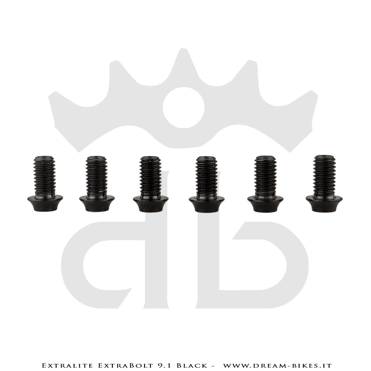 Extralite ExtraBolt 9.1 kit Viti Disco Freno Titanio Nere