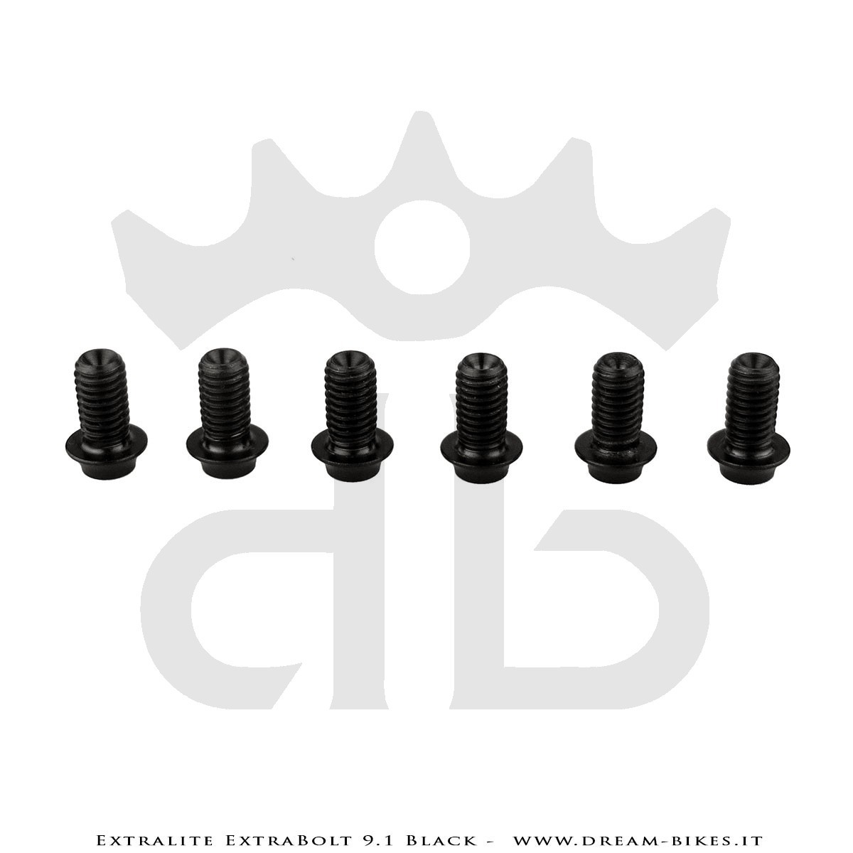 Extralite ExtraBolt 9.1 kit Viti Disco Freno Titanio Nere
