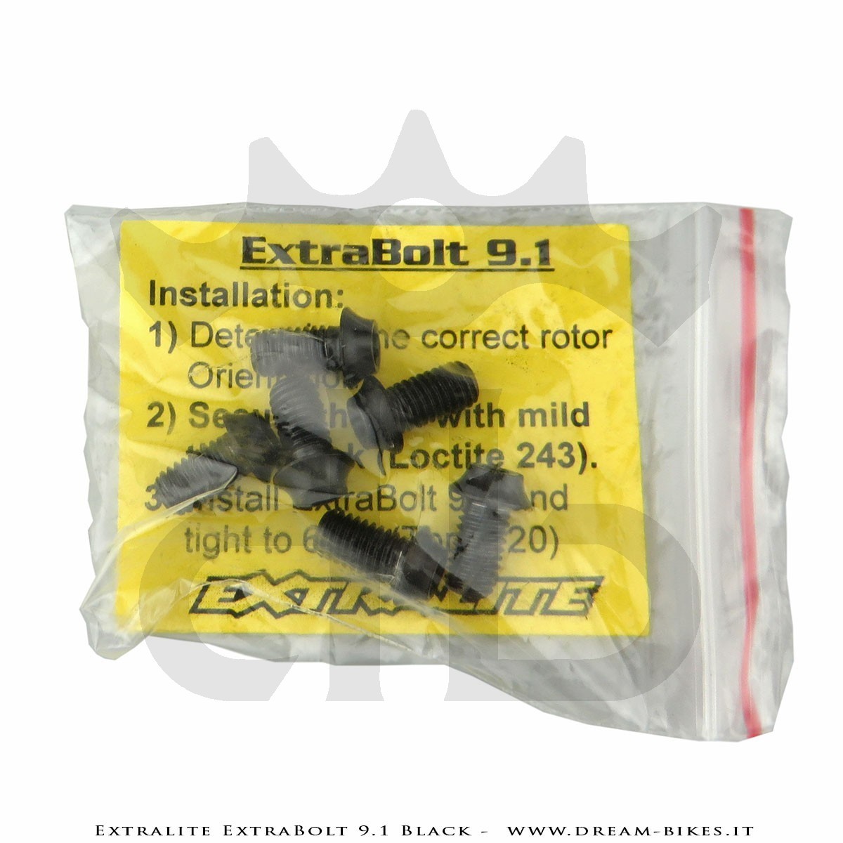 Extralite ExtraBolt 9.1 kit Viti Disco Freno Titanio Nere