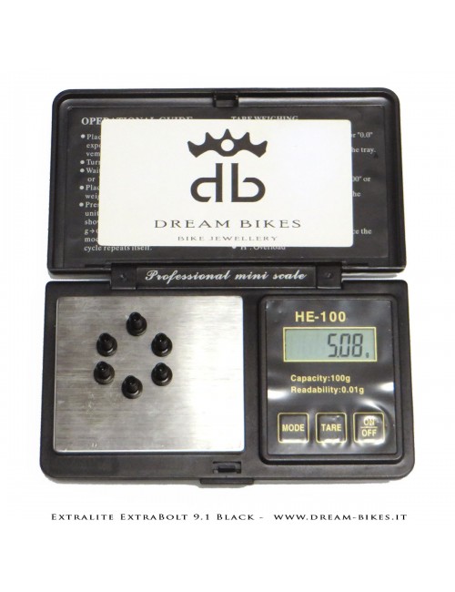 Extralite ExtraBolt 9.1 kit Viti Disco Freno Titanio Nere