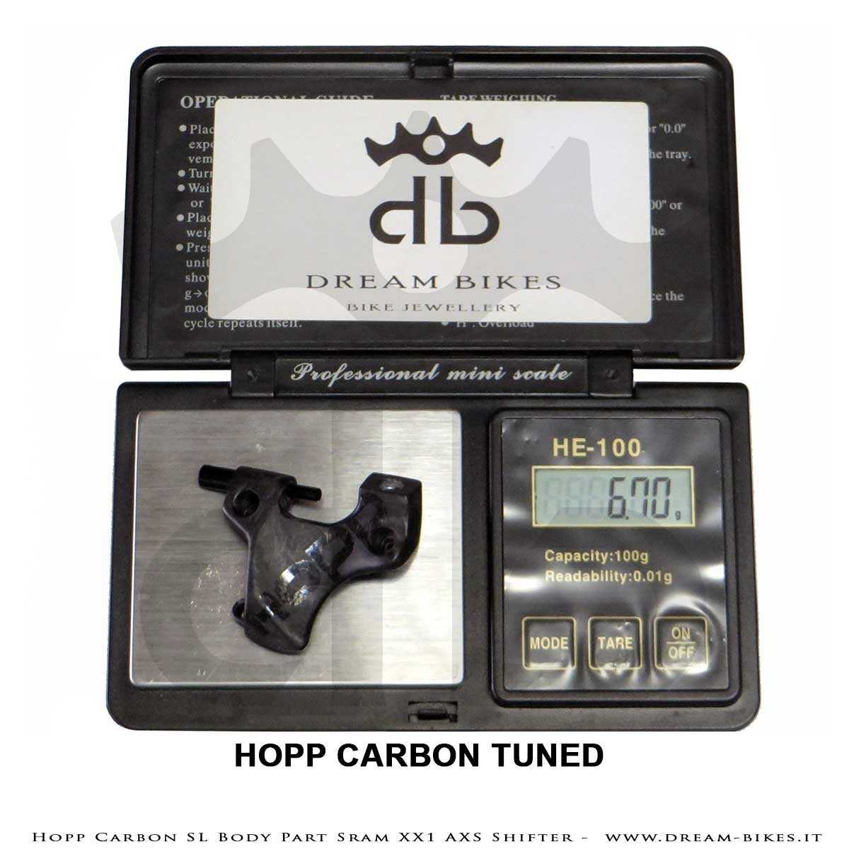 Hopp Carbon Supporto Comando Cambio Sram XX1 Eagle AXS SL