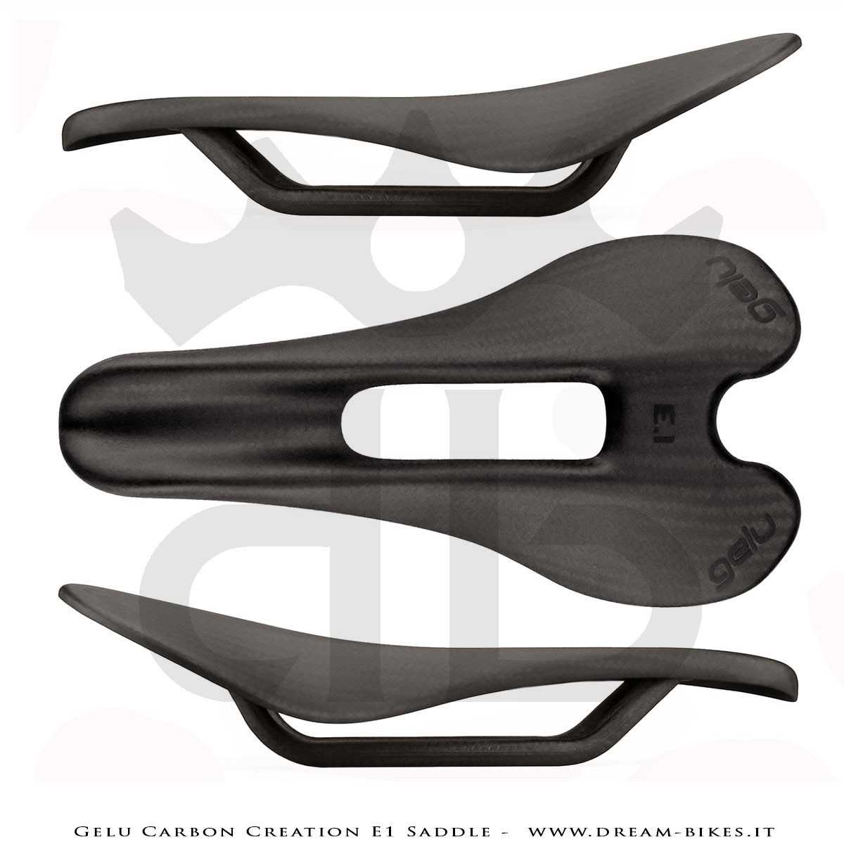Gelu Carbon Creation E1 Full Carbon Ultralight Saddle 65 gr.