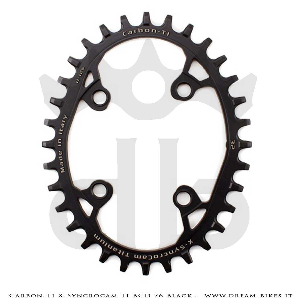 Carbon-Ti X-SyncroCam Ti BCD 76 mm Monocorona Asimmetrica in Titanio Nera