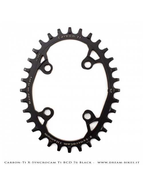 Carbon-Ti X-SyncroCam Ti BCD 76 mm Asymmetric Titanium Black Monoring