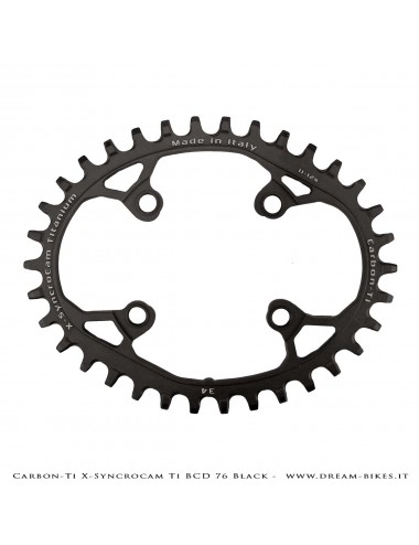 Carbon-Ti X-SyncroCam Ti BCD 76 mm Monocorona Asimmetrica in Titanio Nera