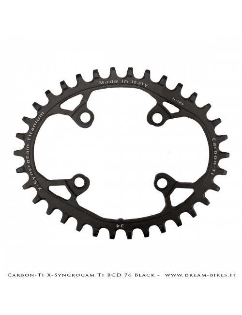 Carbon-Ti X-SyncroCam Ti BCD 76 mm Asymmetric Titanium Black Monoring