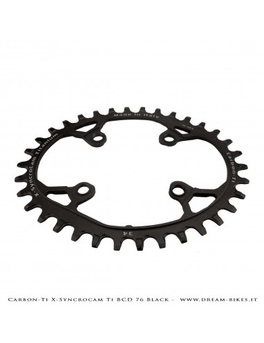 Carbon-Ti X-SyncroCam Ti BCD 76 mm Monocorona Asimmetrica in Titanio Nera