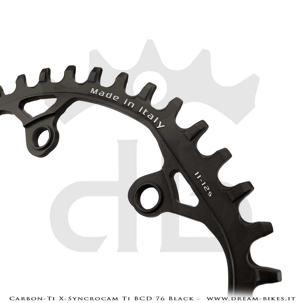 Carbon-Ti X-SyncroCam Ti BCD 76 mm Asymmetric Titanium Black Monoring