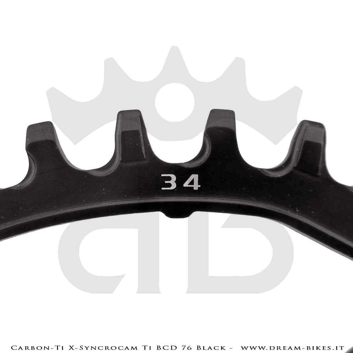 Carbon-Ti X-SyncroCam Ti BCD 76 mm Monocorona Asimmetrica in Titanio Nera