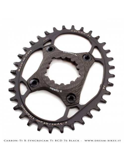 Carbon-Ti X-SyncroCam Ti BCD 76 mm Asymmetric Titanium Black Monoring